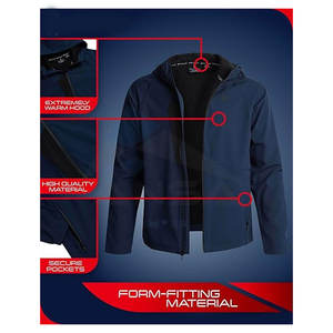 Recién llegados Hombres Softshell Chaquetas al aire libre Mejor calidad Chaquetas de manga larga para montañismo - Product Image 2