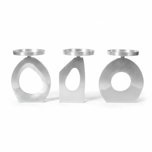 Support de bougie en métal de luxe, centre de table pour mariage, décoration de table de fête et style d'intérieur élégant, Noël - Product Image 4