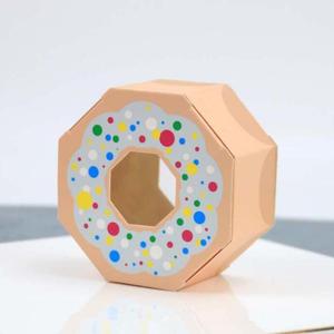 Caja de donas personalizada a bajo precio al por mayor con departamentos divididos, solución biodegradable para panadería y responsabilidad ambiental - Product Image 4