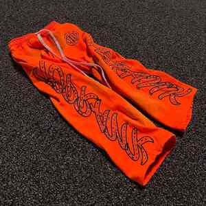 Pantalon baggy évasé de jogging de sport de jambe large lavé à l'acide de sueur de taille moyenne imprimé numérique peint imperméable personnalisé - Product Image 4