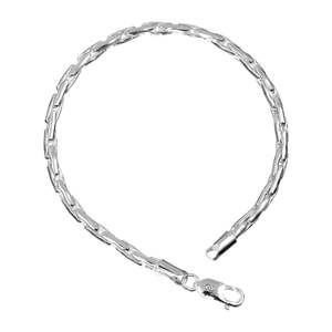 Pulsera de Serpiente CLARA de Plata de Ley 92.5 con Perla de Agua Dulce y Diamantes, Baño de Rodio, 8 Pulgadas, Regalo para Hombres y Niños - Product Image 1