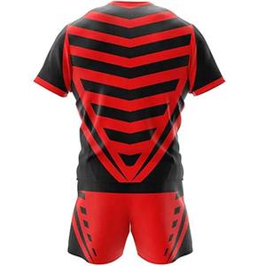 Venta caliente de la mejor calidad Último diseño Conjuntos de Rugby Hecho a medida 100% Poliéster Sublimación Entrenamiento Rugby Uniforme - Product Image 6