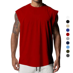 Wide Shoulder Muscle Fitness Wear Sleeveless Comfortable Breathable Stringer Tank Top Bodybuilding Tank Tops <b>Mens</b> Tank Top Gym - Product Image 4