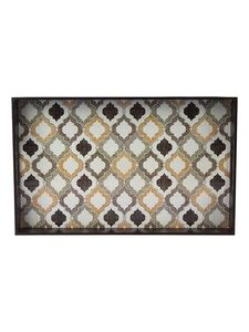 Plateau à thé en bois imprimé de luxe avec poignée pour la maison, hôtel, école et restaurant au prix d'usine direct - Product Image 2