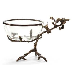 Bol décoratif en laiton et aluminium fait main, personnalisé, finition premium, pour service hôtelier et décoration maison et table - Product Image 1