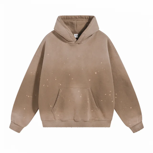 Sudadera con Capucha de Invierno para Hombre 2026, Nueva, Sólida, de Algodón Mezclado, Corte Regular, Estilo Desestructurado, con Parches, 100% Algodón - Product Image 3