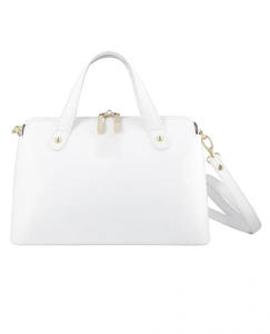 High Quality Women's Red Genuine Leather Stylish Zipper <b>Handbag</b> Two Carry <b>Handles</b> Crossbody Wholesale OEM Custom Logo & Colors - Product Image 6