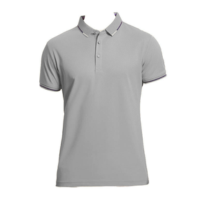 Polo Rojo de Manga Corta para Hombre, Color Sólido, Informal, Tejido Oxford, Corte Regular, Diseño con Botones - Product Image 6
