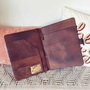 Portafolio Organizador de Papel A4 con Cierre de Cremallera y Borla de Cuero, Estilo Bohemio, Hecho a Mano, Ecológico, para Mujer - Product Image 2