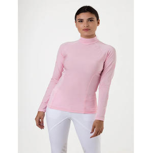 Premium Quality Baby Pink Base Layer for Equestrian <b>Ladies</b> Slim Fitting Eco Friendly Long Sleeve Base Layers for <b>Ladies</b> - Product Image 5