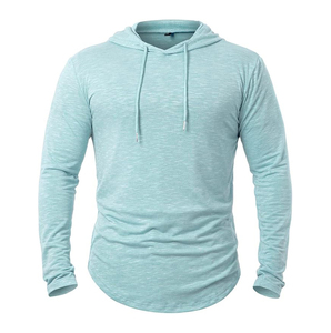 Men's Lightweight Fleece Pullover Hoodie Casual Stretchy Long Sleeves Pocket Eco-Friendly Quick Dry Breathable Winter Autumn - Product Image 1
