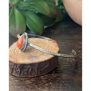 Tahe Spiny Oys & Sterling <b>Silver</b> Fashion <b>Cuff</b> <b>Bracelet</b> Elegant and Stylish Accessory - Product Image 4