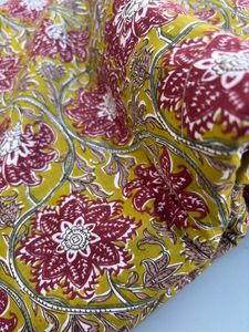 Caftán étnico de verano ligero de tela de algodón indio hecho a mano con columpio Vintage, vestido Nomex con estampado Floral para niñas - Product Image 4