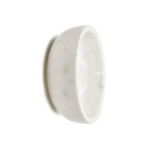 Bol de service en marbre blanc artisanal indien de qualité supérieure, vaisselle élégante sculptée à la main pour les maisons élégantes et la décoration de cuisine moderne - Product Image 5