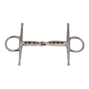 BRAND ZONE Accessoires équestres Magenis Eggbutt à articulation simple en acier inoxydable de haute qualité, avec joues complètes, personnalisables - Product Image 1