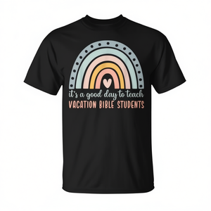 Camiseta Arcoíris para Estudiantes de la Biblia en Vacaciones, Ideal para Uso Promocional - Product Image 2