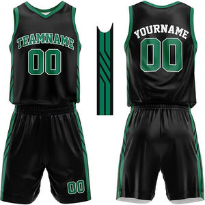 Uniformes de Baloncesto Sublimados Personalizados Unisex, Conjunto Completo Transpirable, Ligero, que Absorbe la Humedad, Camisetas y Pantalones Cortos para Equipos, 100% - Product Image 2