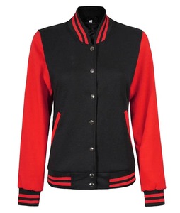 <b>Men</b> Women <b>Shearling</b> Lined Varsity <b>Jacket</b> Wool Blend Snap Button Warm Letterman Baseball Coat - Product Image 2