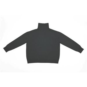 Mode féminine, pull ample à manches longues et col haut, pull fin en coton torsadé, ODM OEM - Product Image 2