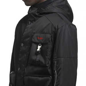 Veste d'hiver personnalisable grande taille pour homme Veste coupe-vent à manches longues avec grandes poches cargo pour homme - Product Image 3