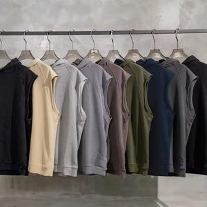 Sudadera sin mangas para hombre, personalizada, informal, deportiva, para gimnasio, fitness, correr, ajustada, de verano, CP-MH-10 - Product Image 6