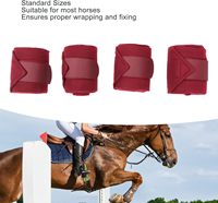 Bandages de protection pour jambes d'équitation en polaire respirante et imperméable, durables, avec fermeture Velcro, pour le polo équestre (vente en gros)