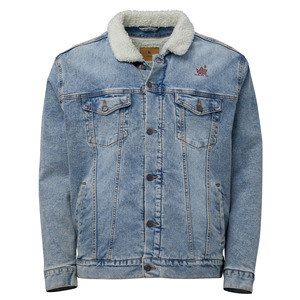 Giacca di jeans Unisex Sherpa foderata cappotti da uomo - Product Image 1