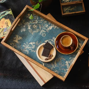 Plateau en bois pour café, meilleure qualité, best-seller, durable, écologique, pour servir, décoratif, pour la maison, la cuisine, design et style - Product Image 1