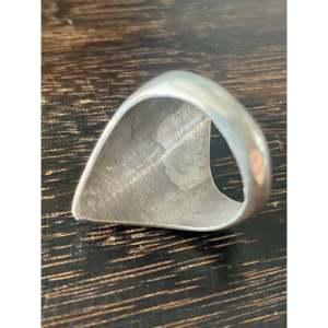 Vintage Southwest <b>Turquoise</b> Sterling Silver Inlay <b>Ring</b> Size 10.75 - Product Image 5