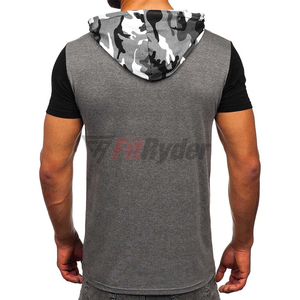 Camisetas con Capucha para Hombre al por Mayor, la Mejor Calidad, Impresión Personalizada, Ecológicas, de Secado Rápido, Transpirables, Estilo Deportivo, OEM - Product Image 2