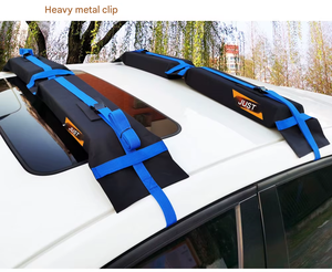 Tapis universel de toit souple pour kayak, planche de surf, canoë, planche à pagaie, avec sangles d'arrimage réglables et stables. - Product Image 2