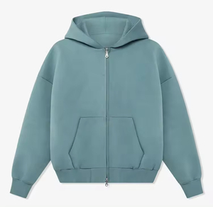 Vêtements pullover personnalisés de haute qualité avec logo personnalisé Sweat à capuche zippé uni pour hommes Streetwear unisexe Sweats à capuche pour hommes avec logo personnalisé - Product Image 1