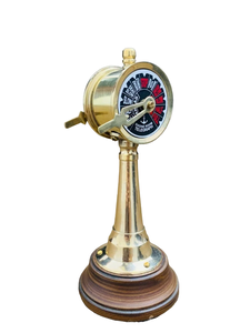 Télégraphe décoratif en laiton pour bateau nautique, fournisseurs de télégraphiques décoratifs en bois et en laiton, inde à bas prix - Product Image 3