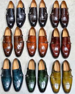 100% chaussures Oxford Captoe en cuir véritable bout rond confortable pour les usages quotidiens réunions de bureau chaussures Oxford d'affaires disponibles - Product Image 2