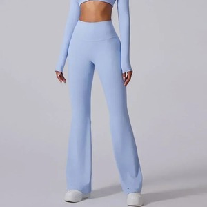 Best Selling XL High Waist Running Trousers for Women Customized Solid Plus Size Ladies' Pants Elastic Waist ODM/OEM Supply - Product Image 2