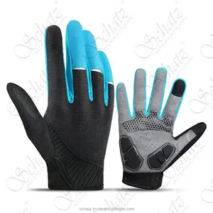 Custom Full Finger Cycling Sports Gloves Classic Style Soft Breathable Anti Slip Wear Resistant Cycling Glove For men