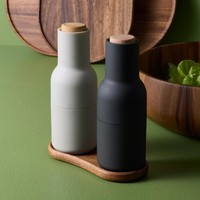 Salisbury Co Seville Wood Salt & Pepper Tidy Tray, petit plateau ovale fait main au design Art Déco