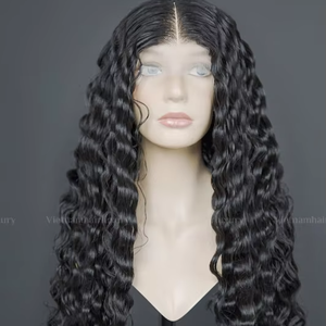 Vente en gros d'extension de cheveux Remy vietnamiens 100% cheveux humains océan tissage ondulé profond du Vietnam fournisseur de cheveux à trame unique - Product Image 1