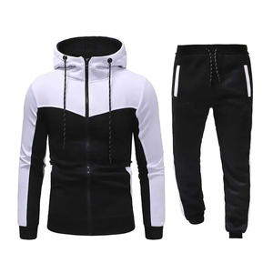 Chándales Casuales para Hombre, Diseño de Alta Calidad, Chándales Deportivos con Cremallera Completa, para Gimnasio, Correr, Personalizados, de Invierno, para Hombre, 2 Piezas - Product Image 1