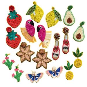 Pendientes de Cuentas de Semillas de Arroz Hechos a Mano de Lujo, Joyería Clásica de Moda para Mujer para Ocasiones Especiales - Product Image 5