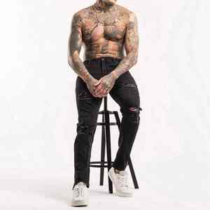 Colección de Lujo, Acabado Suave al Tacto, Sensación Auténtica de Mezclilla, Corte Entallado, Diseño Arquitectónico para Hombre, Pantalones de Mezclilla Premium - Product Image 6