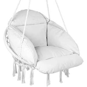 Venta al por mayor de descuento moderno colgante huevo columpio silla Interior Exterior Patio soporte de madera 1 persona sala de estar dormitorio envío rápido - Product Image 1