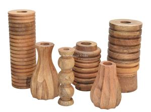 Modern Coastal Design <b>Small</b> Iron Metal Flower <b>Vase</b> Tabletop Decorative Piece for Weddings Home IHA Brand Model IHA24017 - Product Image 5