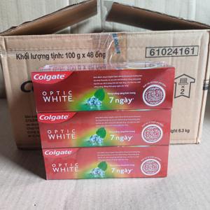 100g Dentifrice Colgate Optic White Menthe Plus Minéral Anti-Caries Blanchissant Anti-Bactérien Rafraîchissant pour l'Hygiène Buccale Ingrédients Chimiques - Product Image 3
