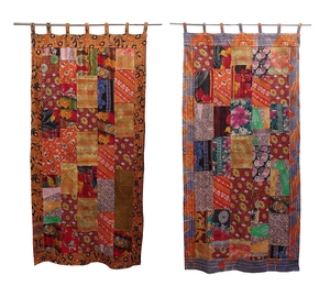 Tenda da parete ricamata con paillettes <span class=keywords><strong>etniche</strong></span> fatte a mano con patchwork sari vintage indiano all'ingrosso - Product Image 4