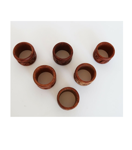 Porte-serviettes rond en bois personnalisé design élégant look royal articles d'anniversaire à prix raisonnable vente en gros - Product Image 4