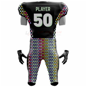 Uniforme de Fútbol Americano Sublimado de Diseño Personalizado al por Mayor, Transpirable, de Alta Calidad, Precio Razonable, Unisex para Adultos - Product Image 3