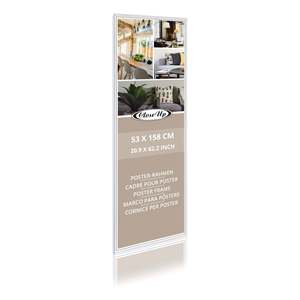 Posterrahmen 53 X 158 cm Plastic <b>Frame</b> in White <b>Large</b> Size for Displaying Artwork or Photos - Product Image 1