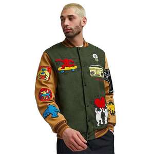 Veste universitaire décontractée à col montant personnalisée de haute qualité pour hommes 100% coton coupe-vent hiver chaud prix raisonnable - Product Image 2