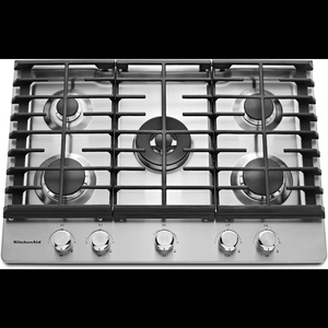 Offre pour plaque de cuisson au gaz encastrable KCGS350ESS 17K BTU de 30 pouces, 5 brûleurs, réglages de chaleur constants - Product Image 2